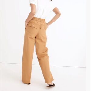 Madewell Cotton Ripstop Pull-On Straight Cargo Pants